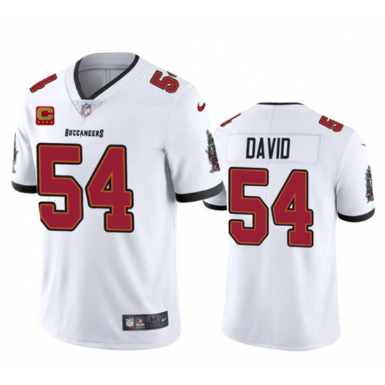 Men's Tampa Bay Buccaneers #54 Lavonte David White 2024 With 4-Star C Vapor Limited Football Stitched Jersey - Ujersey