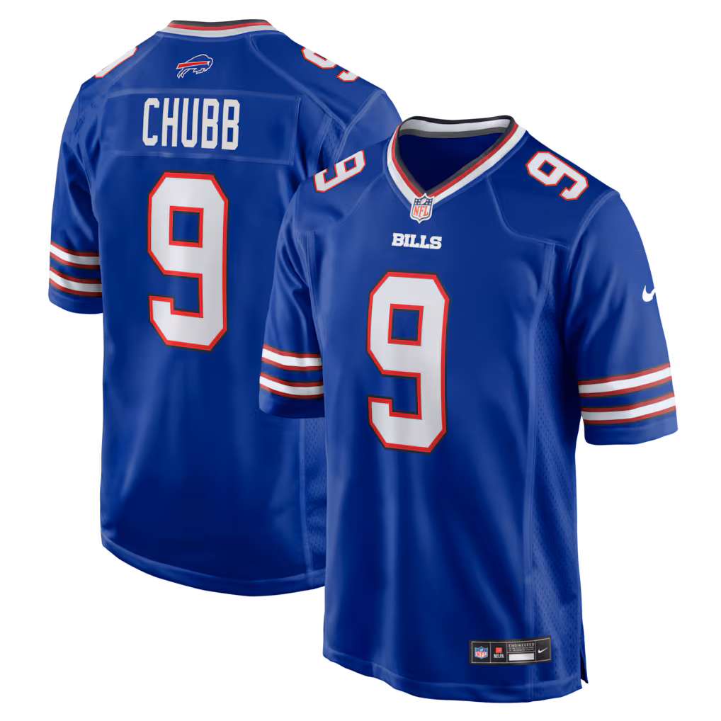 Men's Buffalo Bills Bradley Chubb Nike Royal Team Game Jersey - Ujersey Shop