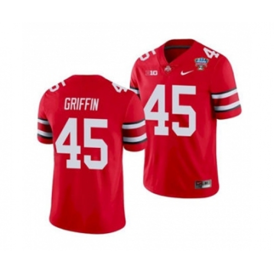 Men's Ohio State Buckeyes Archie Griffin 2021 Sugar Bowl Scarlet Jersey - Ujersey