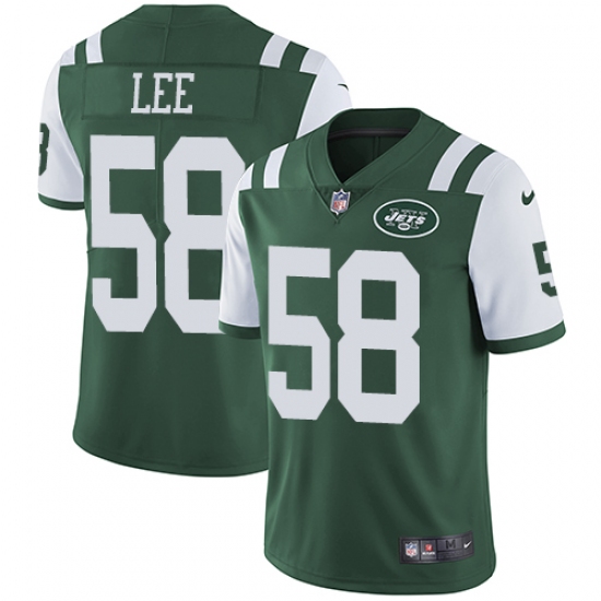 Youth Nike New York Jets #58 Darron Lee Green Team Color Vapor Untouchable Limited Player NFL Jersey