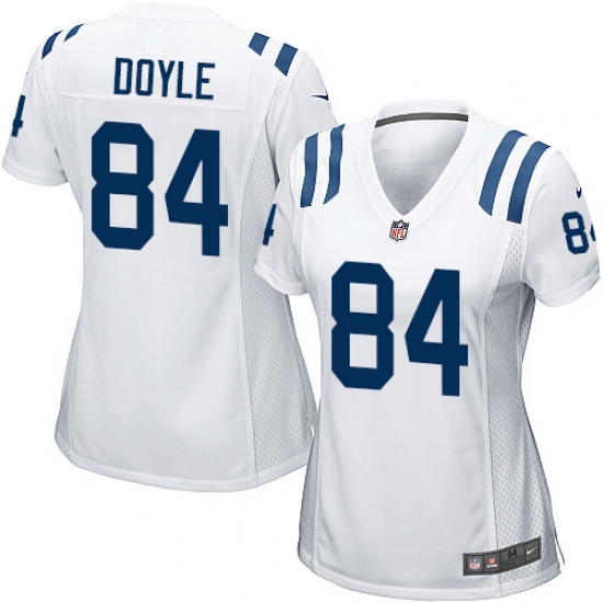 Women's Nike Indianapolis Colts #84 Jack Doyle Game White NFL Jersey - Ujersey