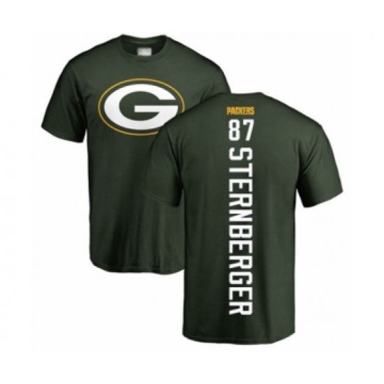 Football Green Bay Packers #87 Jace Sternberger Green Backer T-Shirt - Ujersey