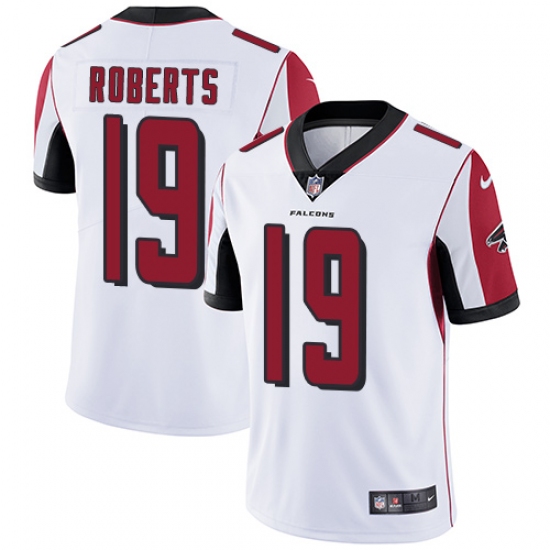 Youth Nike Atlanta Falcons #19 Andre Roberts White Vapor Untouchable Limited Player NFL Jersey - Ujersey
