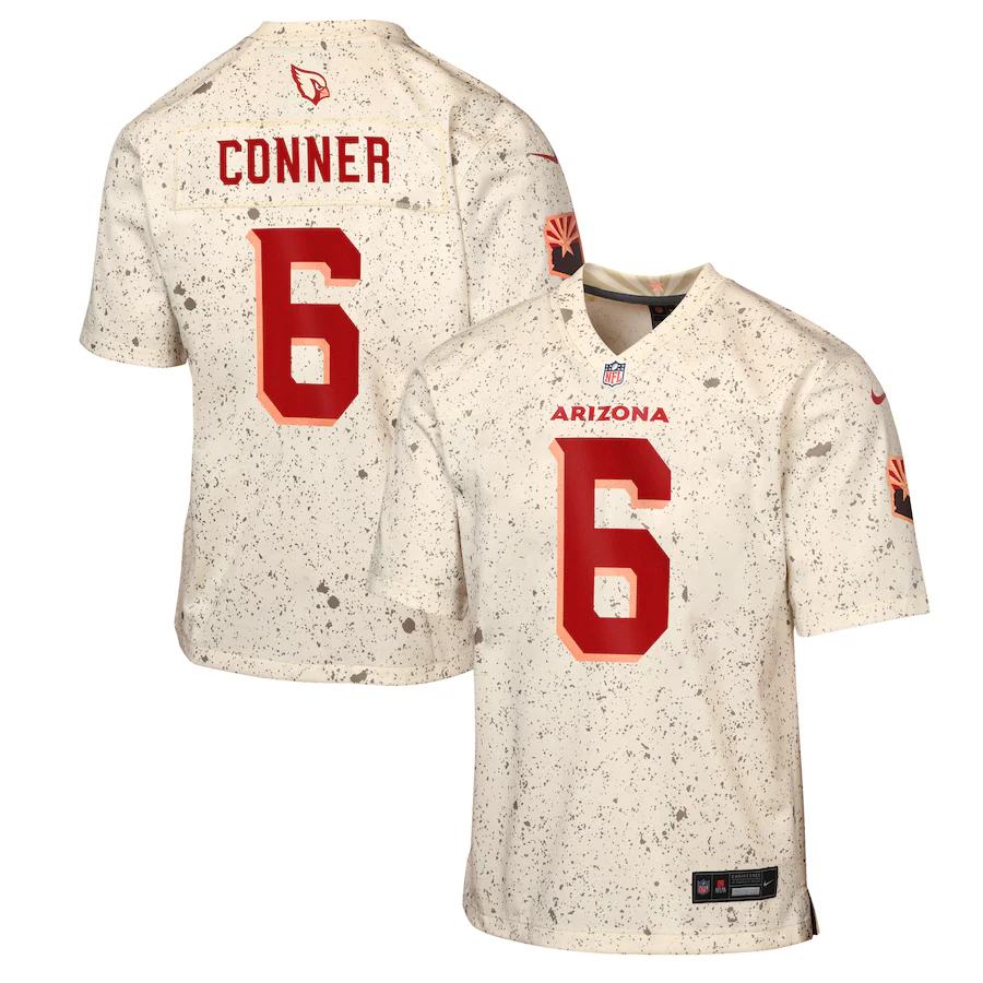 Youth Nike James Conner Natural Arizona Cardinals 2025 Rivalries Collection Game Jersey