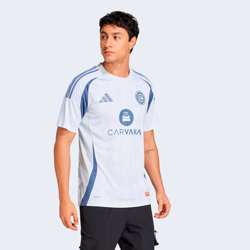 Men's Chicago Fire adidas Light Blue 2025 The Municipal Kit Replica Jersey - Ujersey