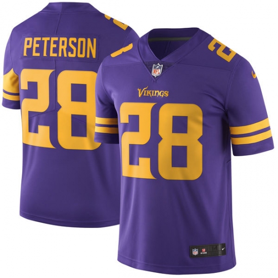 Youth Nike Minnesota Vikings #28 Adrian Peterson Elite Purple Rush Vapor Untouchable NFL Jersey - Ujersey