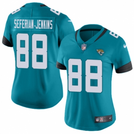 Women's Nike Jacksonville Jaguars #88 Austin Seferian-Jenkins Black Alternate Vapor Untouchable Elite Player NFL Jersey - Ujersey