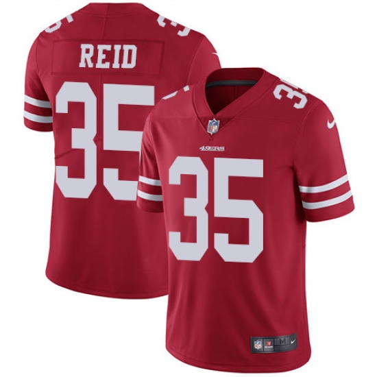 Youth Nike San Francisco 49ers #35 Eric Reid Red Team Color Vapor Untouchable Limited Player NFL Jersey - Ujersey