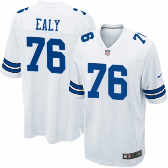 Men's Nike Dallas Cowboys #76 Kony Ealy Game White NFL Jersey - Ujersey