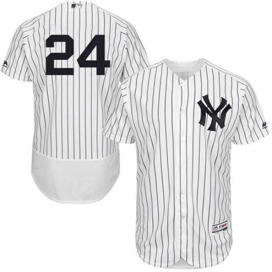 Men's Majestic New York Yankees #24 Gary Sanchez White Home Flexbase Authentic Collection MLB Jersey - Ujersey