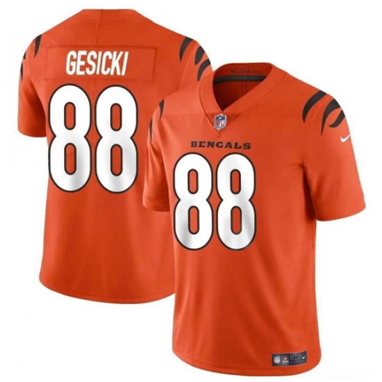 Youth Cincinnati Bengals #88 Mike Gesicki Orange Vapor Untouchable Limited Stitched Jersey - Ujersey