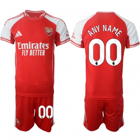 Men's Arsenal F.C Custom Red 2025 Home Soccer Jersey Suit - Ujersey