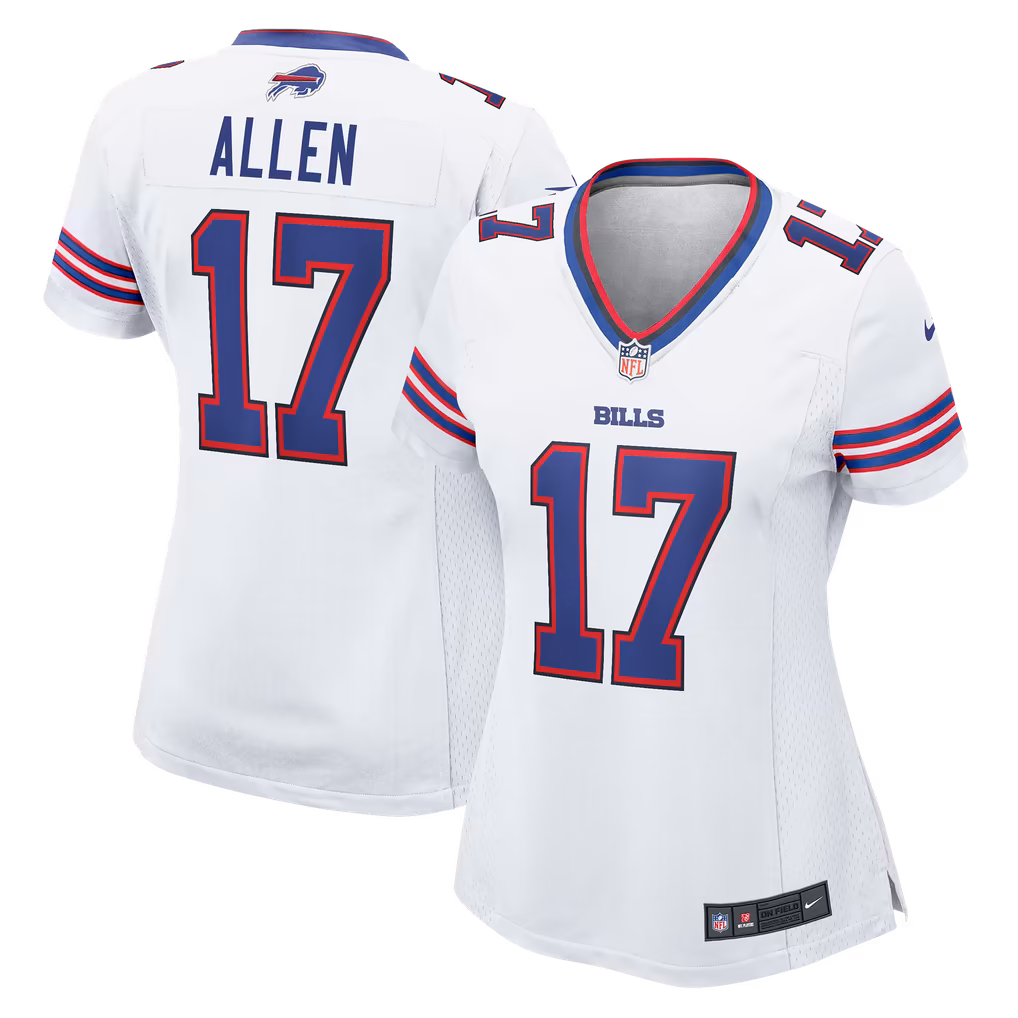 Women's Buffalo Bills Josh Allen Nike White White Game Jersey