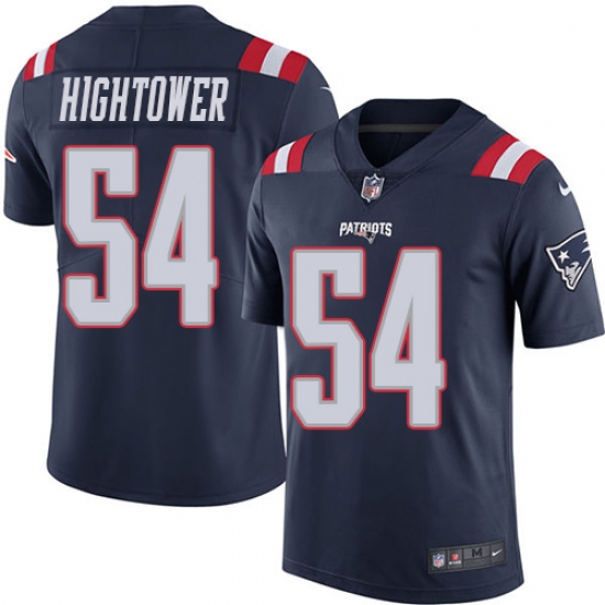 Youth Nike New England Patriots #54 Dont'a Hightower Limited Navy Blue Rush Vapor Untouchable NFL Jersey - Ujersey