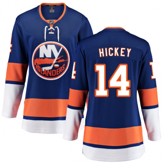 Women's New York Islanders #14 Thomas Hickey Fanatics Branded Royal Blue Home Breakaway NHL Jersey - Ujersey