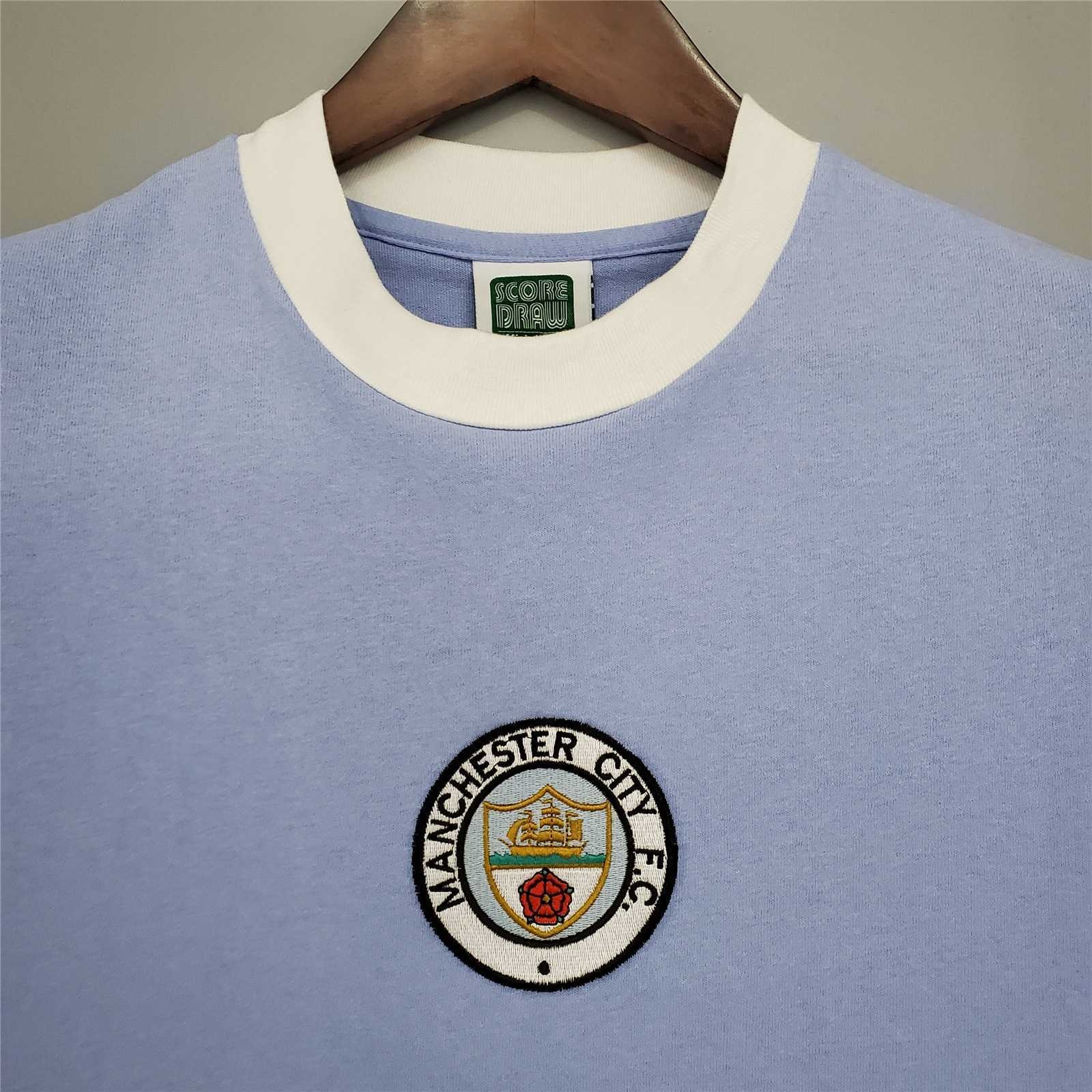 Manchester City Retro Home Football Jersey Shirt 1972 - Ujersey NHL