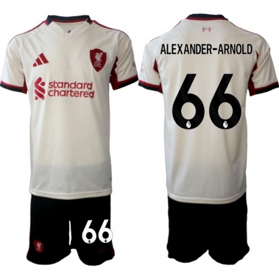 Men Liverpool 2026 Soccer Jerseys Beige 66 ALEXANDER-ARNOLD