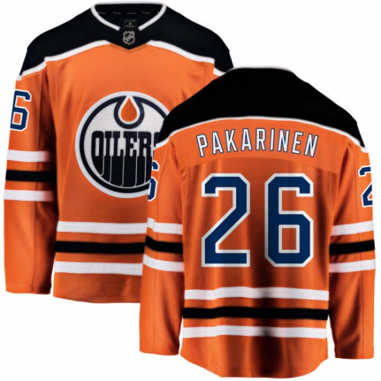 Youth Edmonton Oilers #26 Iiro Pakarinen Fanatics Branded Orange Home Breakaway NHL Jersey - Ujersey