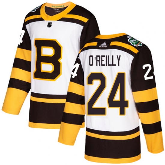 Men's Adidas Boston Bruins #24 Terry O'Reilly Authentic White 2019 Winter Classic NHL Jersey - Ujersey
