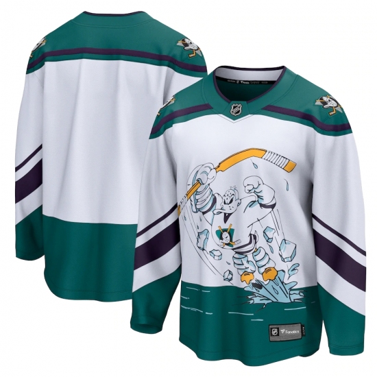 Men's Anaheim Ducks Fanatics Branded Blank White 2020-21 Special Edition Breakaway Jersey