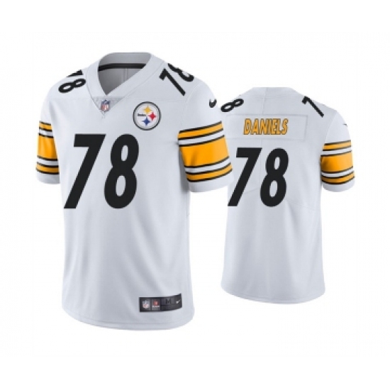 Men's Pittsburgh Steelers #78 James Daniels White Vapor Untouchable Limited Stitched Jersey - Ujersey