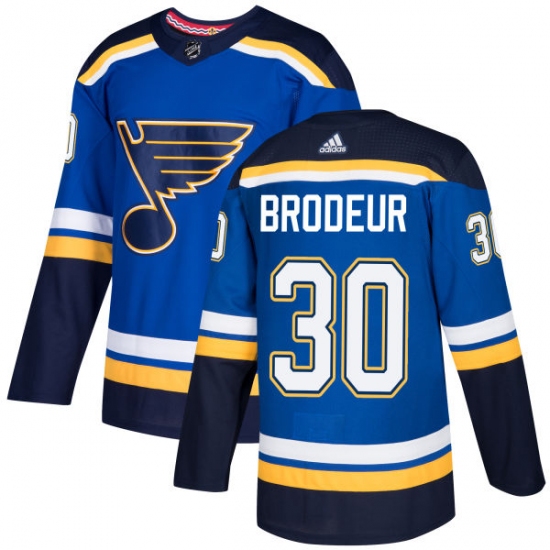Men's Adidas St. Louis Blues #30 Martin Brodeur Premier Royal Blue Home NHL Jersey - Ujersey