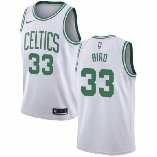 Women's Nike Boston Celtics #33 Larry Bird Authentic White NBA Jersey - Association Edition - Ujersey