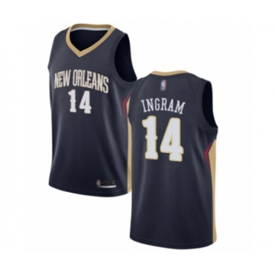 Women's New Orleans Pelicans #14 Brandon Ingram Swingman Navy Blue Basketball Jersey - Icon Edition