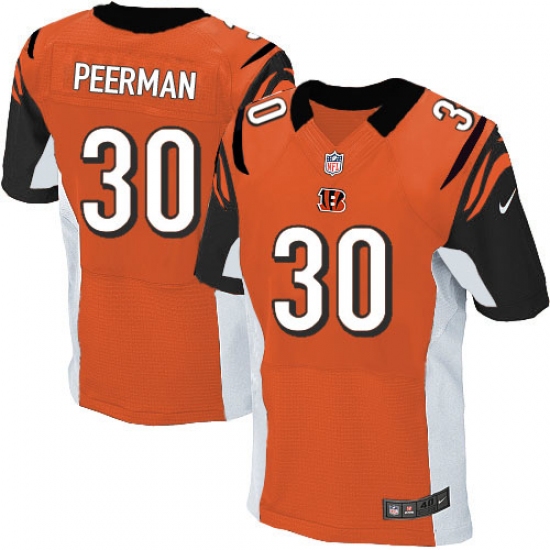 Men's Nike Cincinnati Bengals #30 Cedric Peerman Elite Orange Alternate NFL Jersey - Ujersey