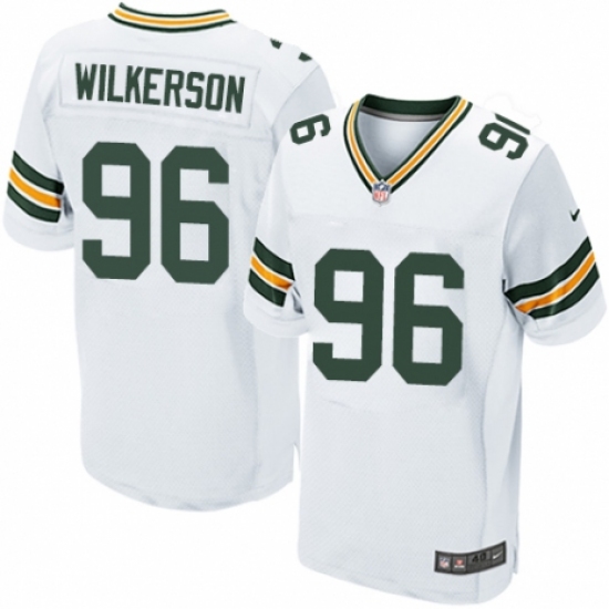 Men's Nike Green Bay Packers #96 Muhammad Wilkerson Elite White NFL Jersey - Ujersey