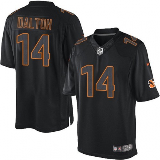 Men's Nike Cincinnati Bengals #14 Andy Dalton Limited Black Impact NFL Jersey - Ujersey
