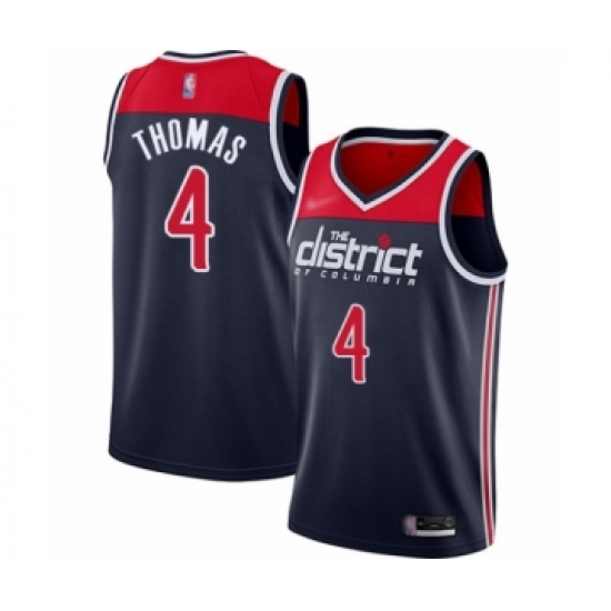 Women's Washington Wizards #4 Isaiah Thomas Swingman Navy Blue Finished Basketball Jersey - Statement Edition