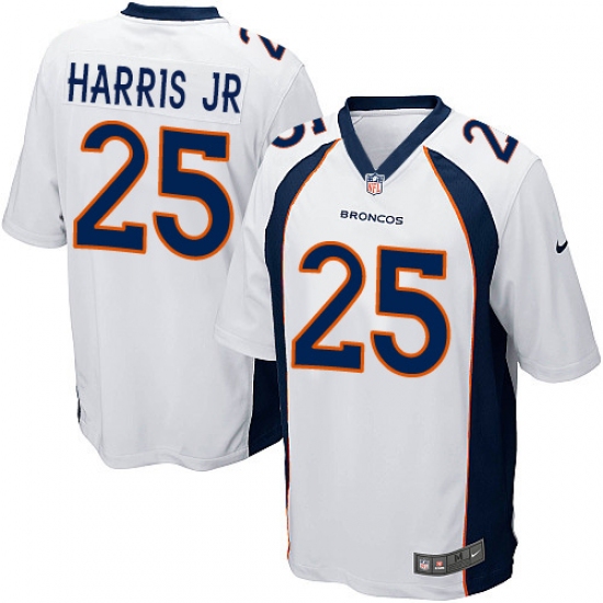 Men's Nike Denver Broncos #25 Chris Harris Jr Game White NFL Jersey - Ujersey