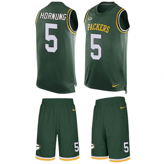 Men's Nike Green Bay Packers #5 Paul Hornung Limited Green Tank Top Suit NFL Jersey - Ujersey