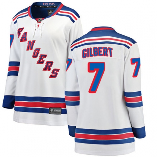 Women's New York Rangers #7 Rod Gilbert Fanatics Branded White Away Breakaway NHL Jersey - Ujersey
