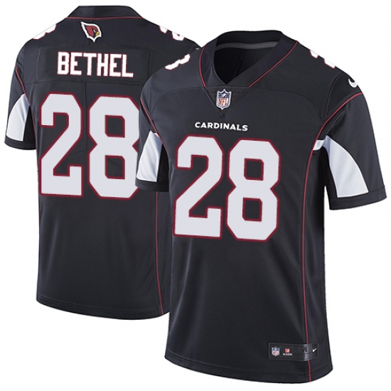 Men's Nike Arizona Cardinals #28 Justin Bethel Black Alternate Vapor Untouchable Limited Player NFL Jersey - Ujersey