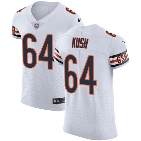 Men's Nike Chicago Bears #64 Eric Kush White Vapor Untouchable Elite Player NFL Jersey - Ujersey