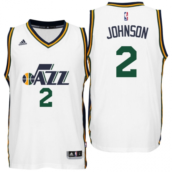 Utah Jazz #2 Joe Johnson Home White New Swingman Jersey - Ujersey