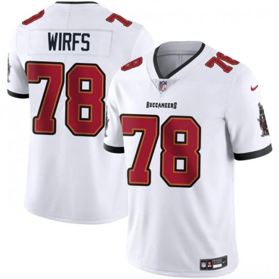 Men's Tampa Bay Buccaneers #78 Tristan Wirfs White 2025 Vapor Untouchable Limited Football Stitched Jersey - Ujersey
