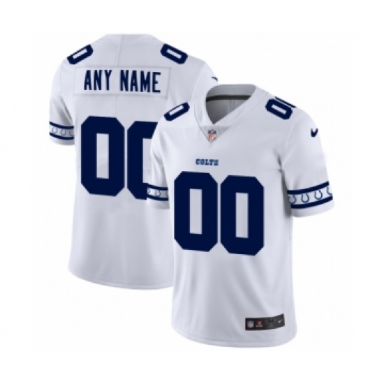 Men's Indianapolis Colts Customized White Team Logo Cool Edition Jersey - Ujersey