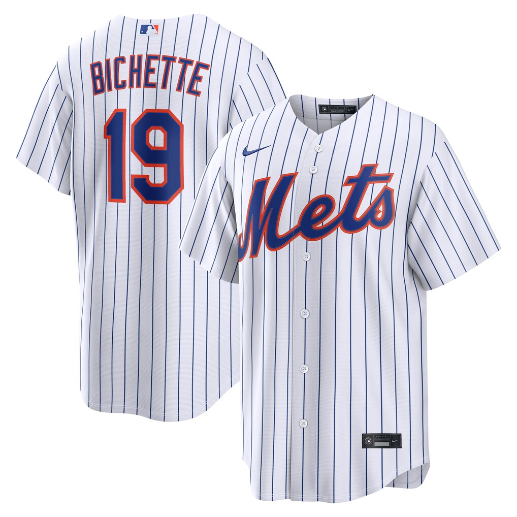 Men's New York Mets Bo Bichette Nike White Home Replica Jersey - Ujersey