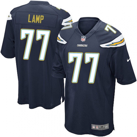 Men's Nike Los Angeles Chargers #77 Forrest Lamp Game Navy Blue Team Color NFL Jersey - Ujersey