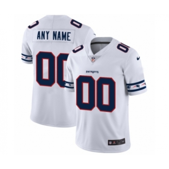 Men's New England Patriots Customized White Team Logo Cool Edition Jersey - Ujersey