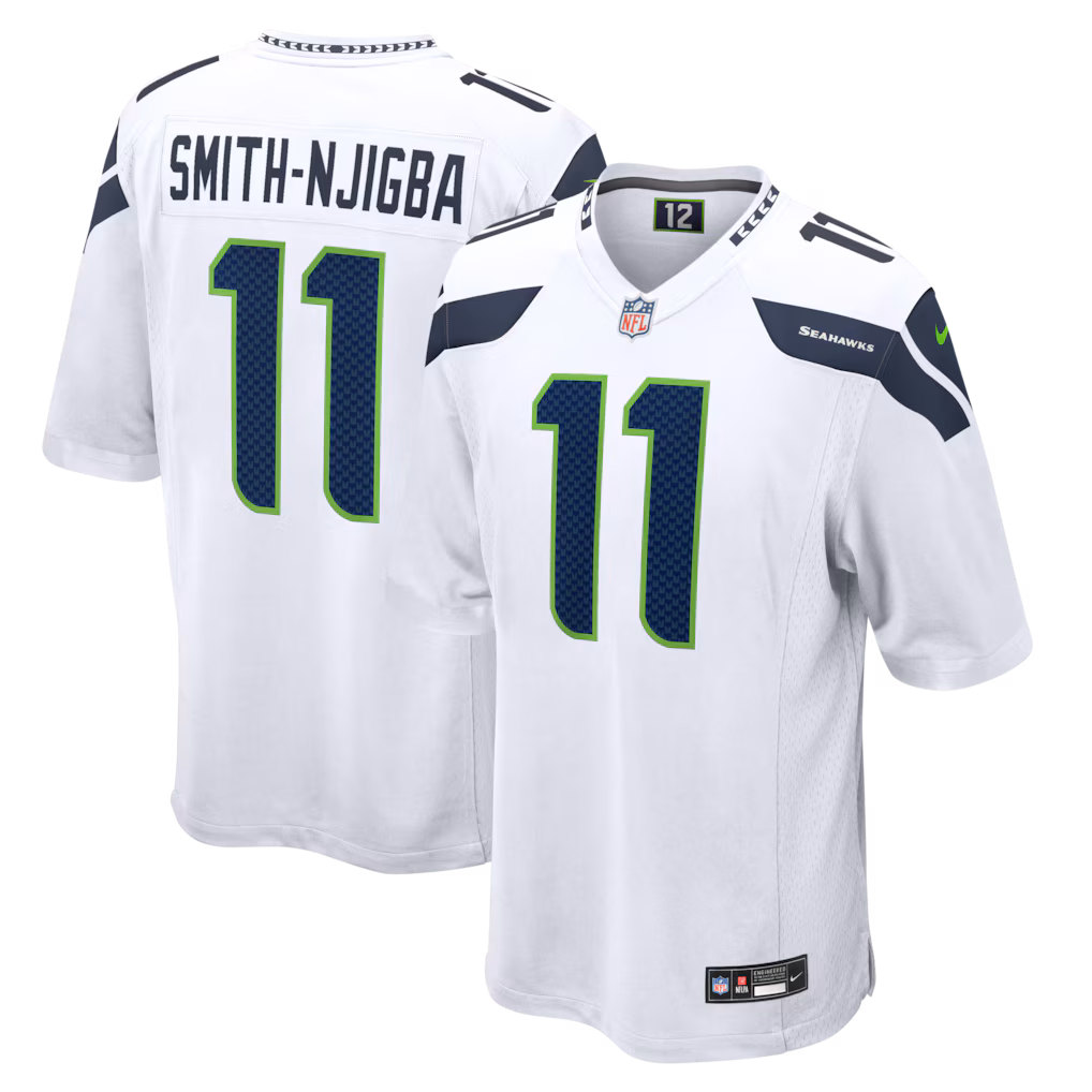 Men's Seattle Seahawks Jaxon Smith-Njigba Nike White Game Jersey