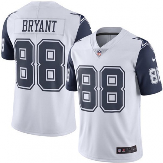 Youth Nike Dallas Cowboys #88 Dez Bryant Limited White Rush Vapor Untouchable NFL Jersey - Ujersey