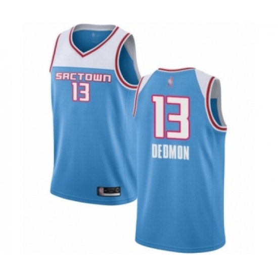 Men's Sacramento Kings #13 Dewayne Dedmon Swingman Blue Basketball Jersey - 2018 19 City Edition - Ujersey