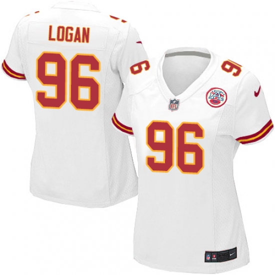 Women's Nike Kansas City Chiefs #96 Bennie Logan Game White NFL Jersey - Ujersey