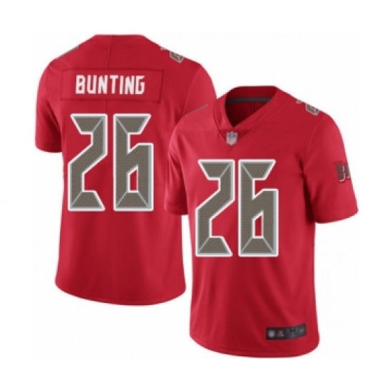 Men's Tampa Bay Buccaneers #26 Sean Bunting Limited Red Rush Vapor Untouchable Football Jersey - Ujersey