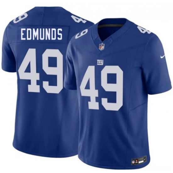 Men's New York Giants #49 Tremaine Edmunds Blue 2026 F.U.S.E. Vapor Untouchable Limited Football Stitched Jersey - Ujersey