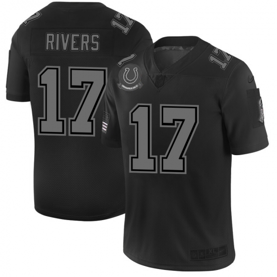 Men's Nike Indianapolis Colts #17 Philip Rivers Black 2019 Salute to Service Limited Stitched NFL Jersey - Ujersey